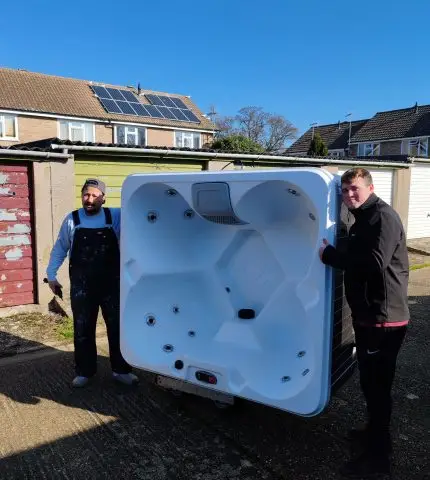 Hot tub move with ease with Ashley Removals